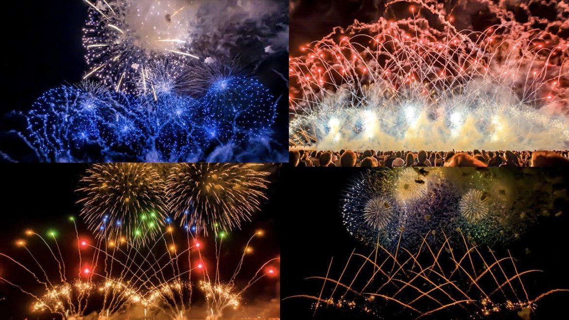 第18回港まつり 能代の花火 ダイジェスト(イス席視点)