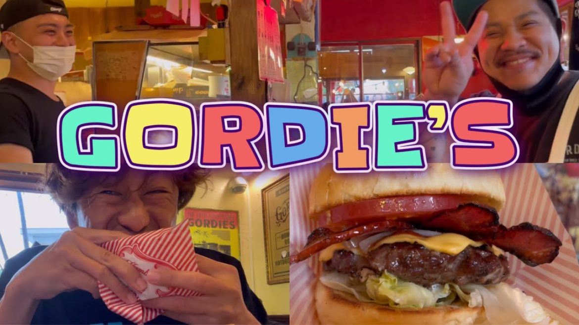ゴーディーズ GORDIE’S Hamburger 沖縄ハンバーガーOkinawa Japan 食べログ百名店 グルメバーガー ステーキみたいな粗挽き肉が美味しい mukbang