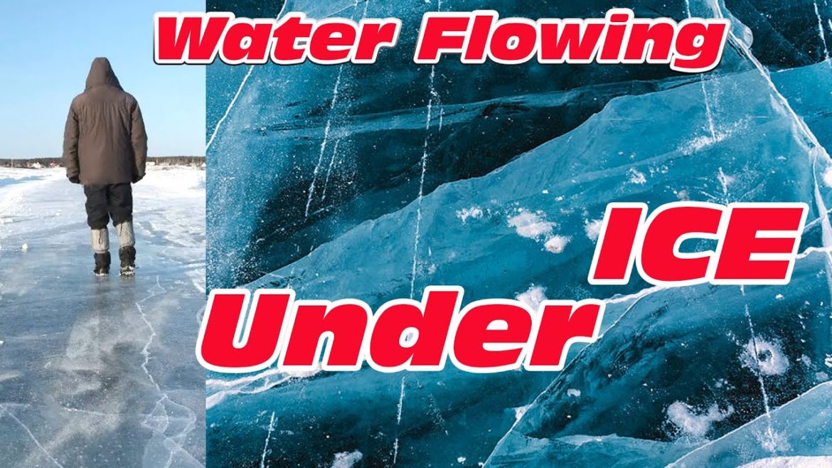 Frozen ice Siberia , water flowing fast under us #travel #sports #iceland #iceberg #russia Frozen ice Siberia , water flowing fast under us #travel #sports #iceland #iceberg #russia