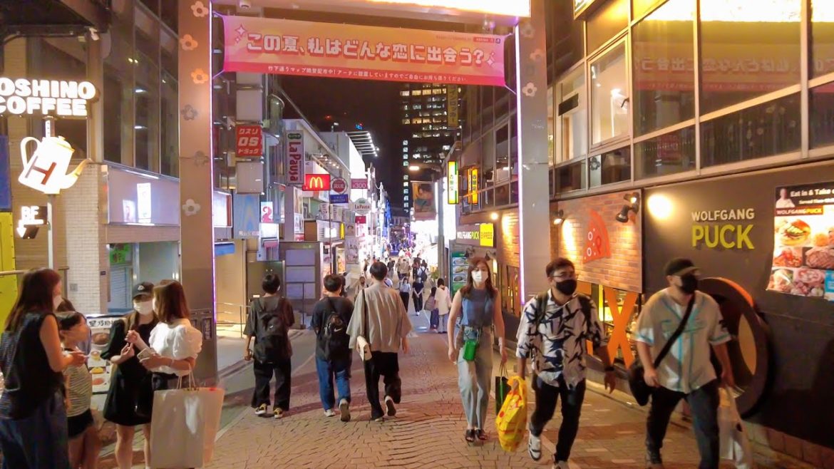4k:原宿の夜散歩|8月の金曜夜の原宿の様子|TOKYO WALK 4k:原宿の夜散歩|8月の金曜夜の原宿の様子|TOKYO WALK