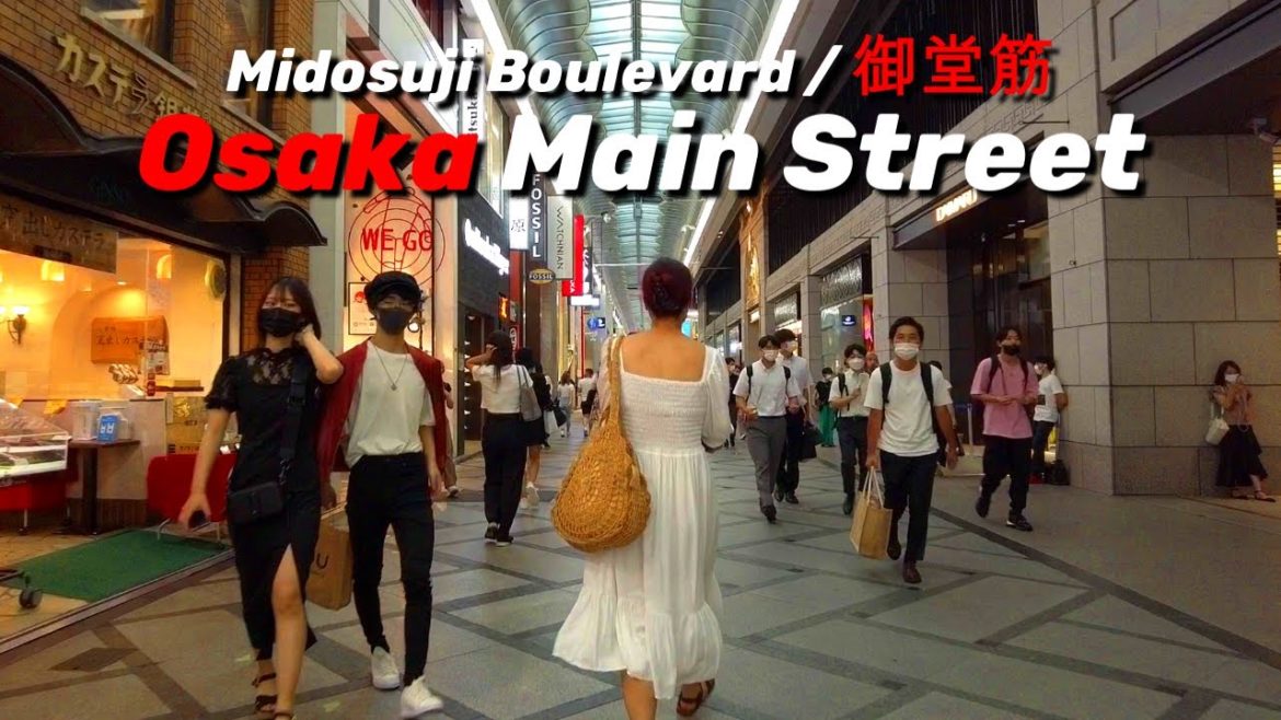 Walking Japan | Osaka's main street "Midosuji"