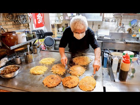 信じられない注文量をさばくスーパー大将!巨大鉄板で焼き上げる大衆お好み焼き店の名物グルメ丨Okonomiyaki – Food in Hyogo JAPAN 信じられない注文量をさばくスーパー大将!巨大鉄板で焼き上げる大衆お好み焼き店の名物グルメ丨Okonomiyaki - Food in Hyogo JAPAN