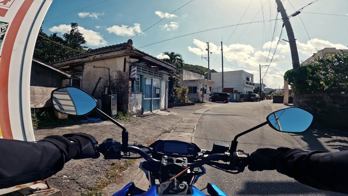 💈Exploring OKINAWA on 125 Motorcycle | Japan POV virtual trip travel 4K