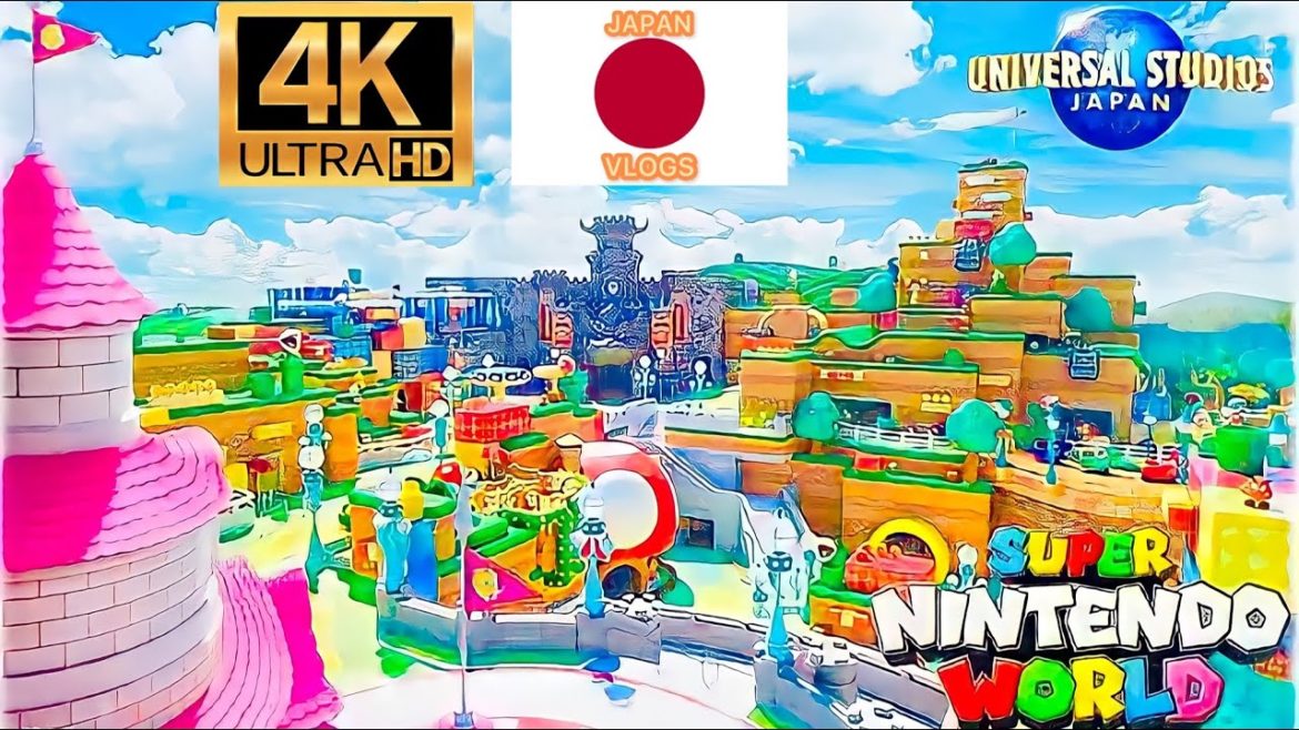 Super nintendo world Japan 2022  walking tour 4k videos at Universal studios Japan 2022