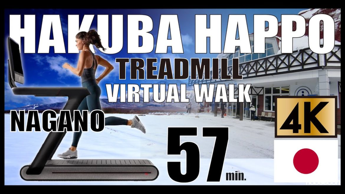 【4K CardioTreadmill Virtual Walk】Hakuba Happo One NAGANO JAPAN in winter.#virtualwalk #hakuba #happo