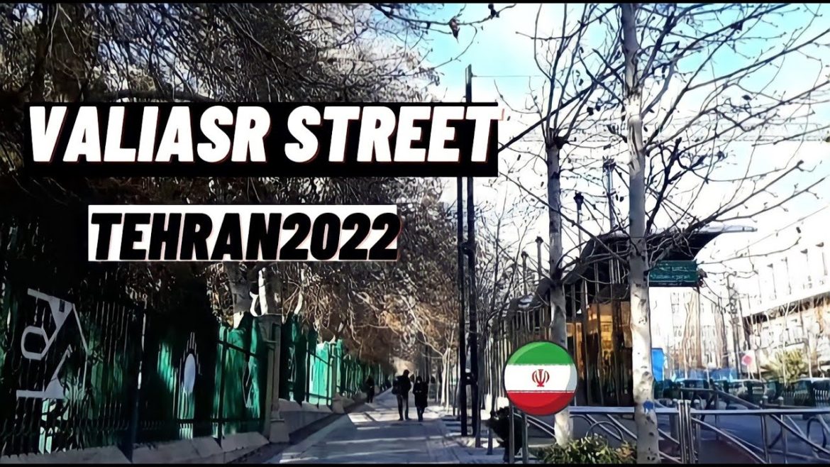 Walking video - Walking tour on Valiasr Street in Tehran - Iran Tehran