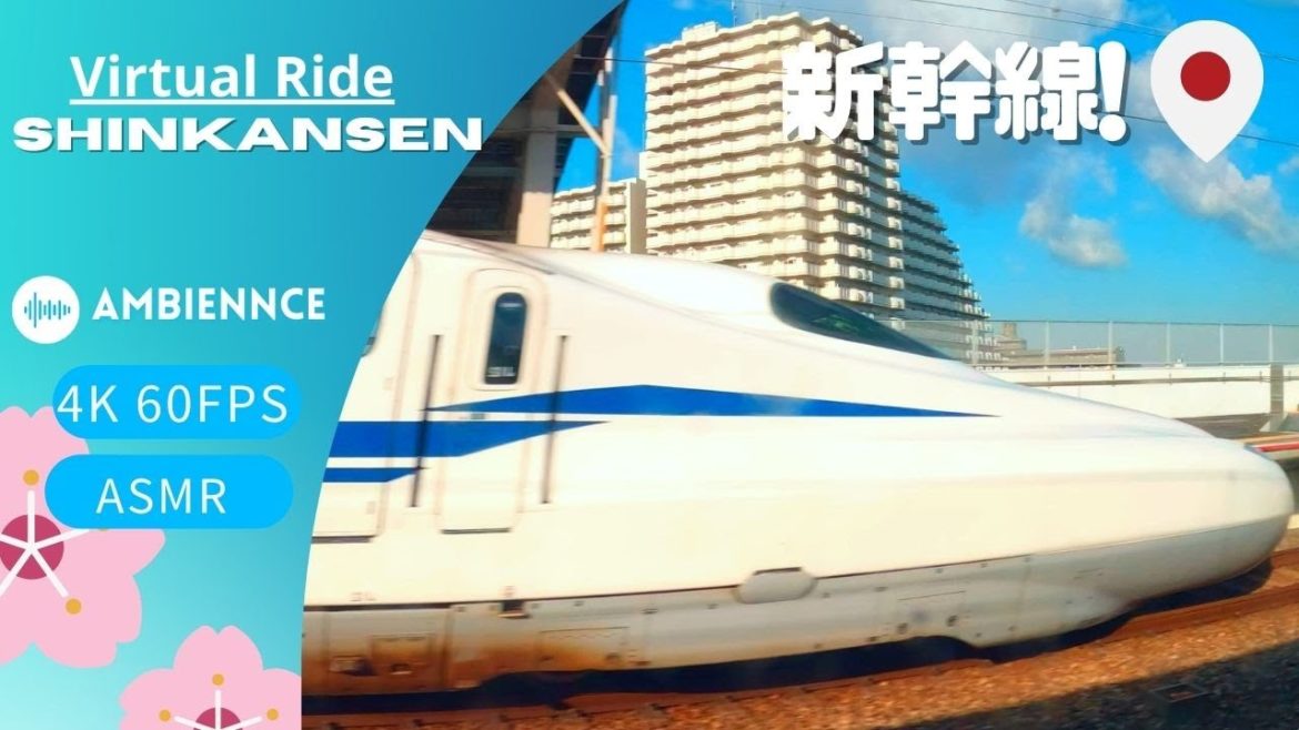 [✅ 4K / ASMR] 🔆 ASMR Virtual Tour - Taking a Bullet Train in Osaka Japan