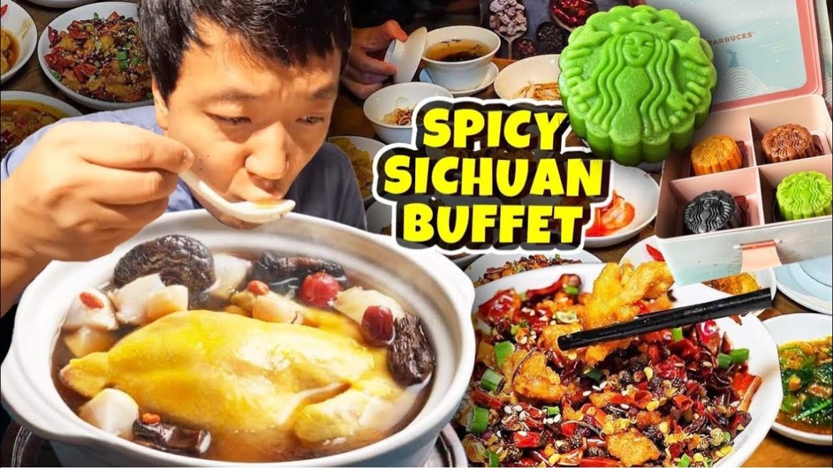 FINALLY Found an ALL YOU CAN EAT Chinese Sichuan Buffet & STARBUCKS MOONCAKES in Singapore