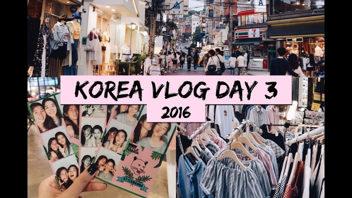 SEOUL, KOREA VLOG 2016 | Checking into Airbnb & Hongdae Shopping!!