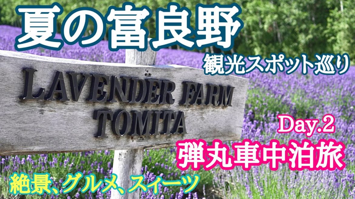 【弾丸車中泊旅】キャンプ場で車中泊しながら富良野の有名観光地を巡ってみた！Day.2