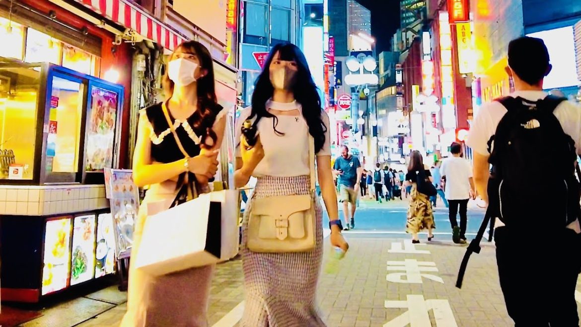 Tokyo Night Walk - Shibuya (▶ 67 min) | 4K 渋谷 東京散歩 August, 2022 | Japan City Travel Walking Tour