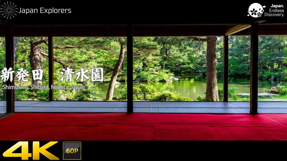 日本庭園 清水園 Japanese Garden Shimizuen, Niigata, Japan [4K60p]