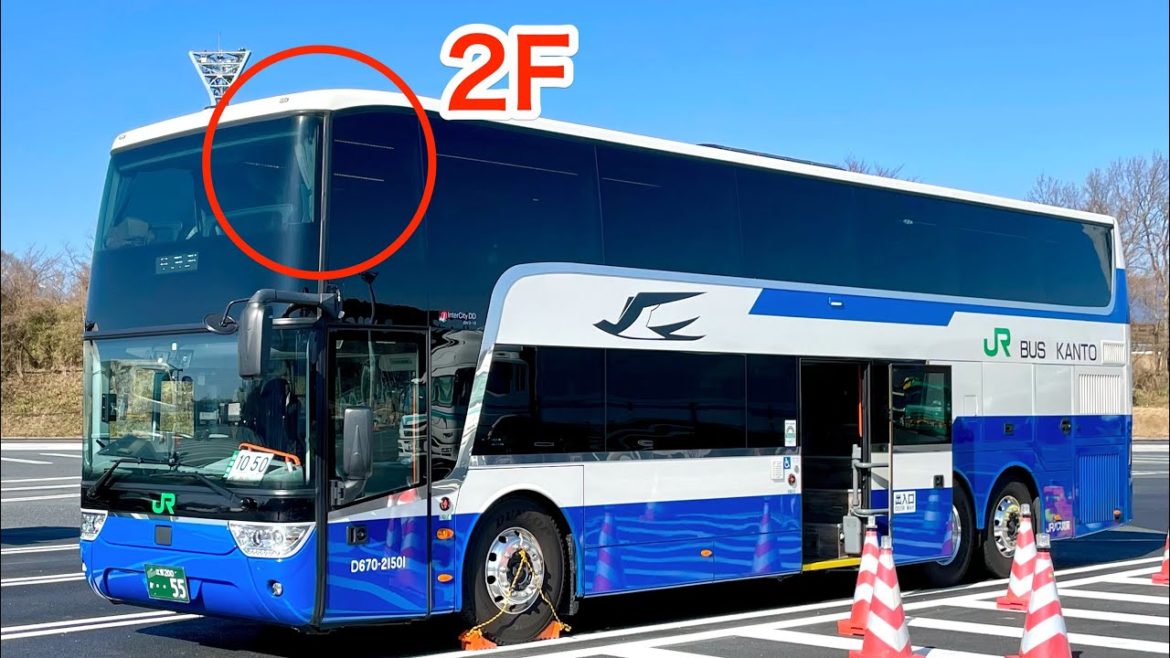 Japan's Largest Double Decker Bus & First Class Front Seat On The 2nd Floor|Tokyo→Kyoto Mt.Fuji