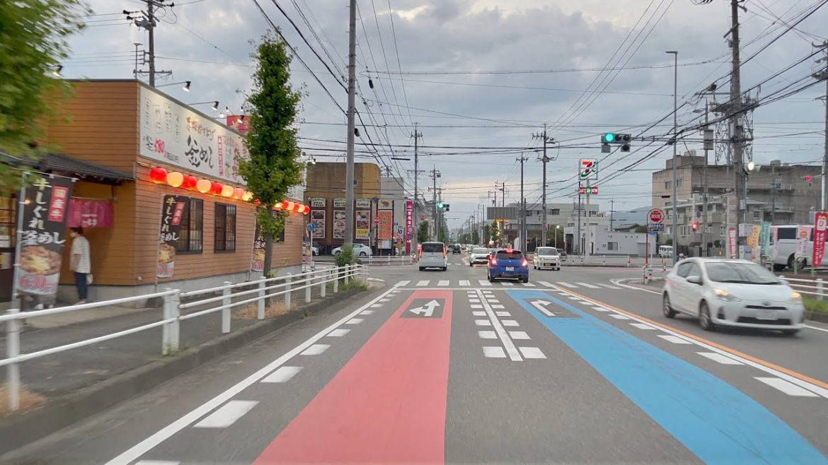 CITY DRIVING TOUR Afternoon till Dusk Chilling Drive ¦ Gamagori Aichi Japan