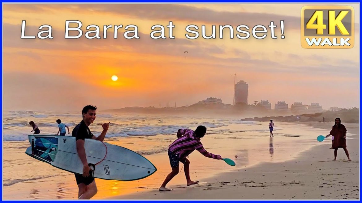 【4K】WALK La Barra SUNSET travel Maldonado URUGUAY 4k video