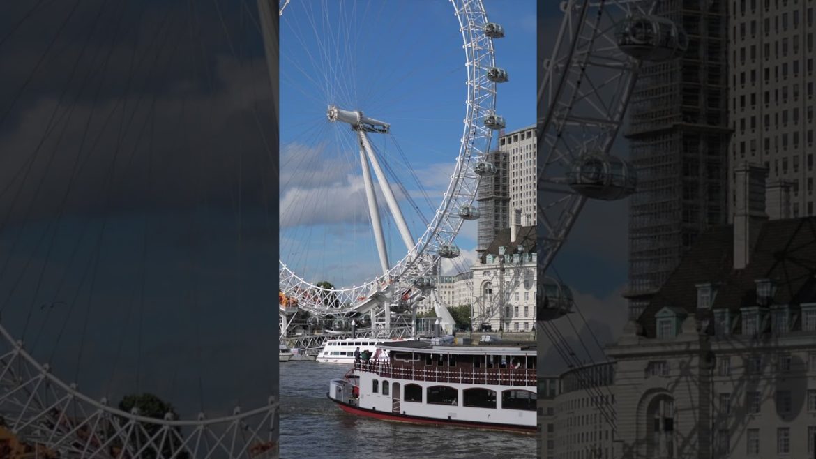 London England 🏴󠁧󠁢󠁥󠁮󠁧󠁿 River Thames Drone Tour 🚀#Shorts