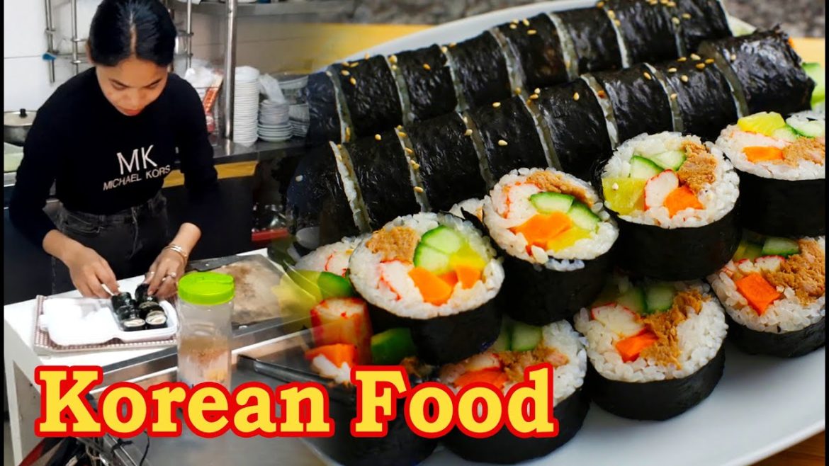 Korean kimbap,MINI KOREAN SEAWEED RICE ROLL,Korean Food. Korean kimbap,MINI KOREAN SEAWEED RICE ROLL,Korean Food.