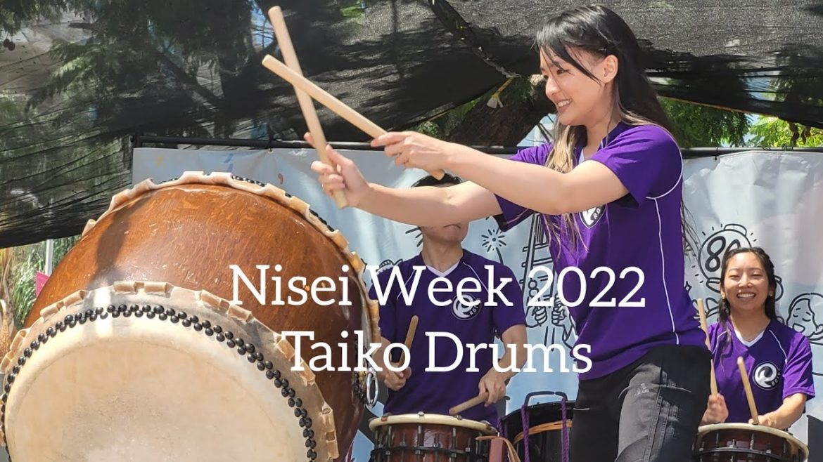 Nisei Week 2022 Taiko Drums amazing performance