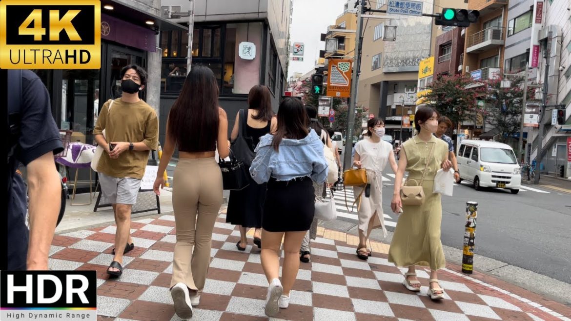 渋谷　ハチ公口スクランブル交差点　センター街　ラブホ街　道玄坂　２０２２　４K　HDR