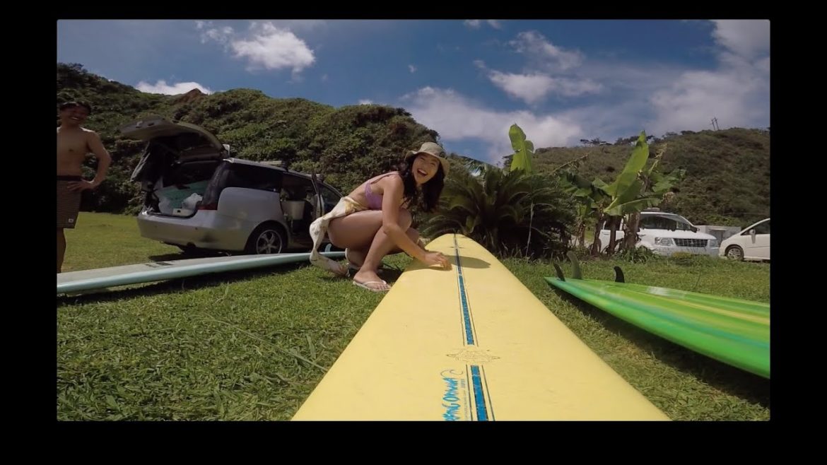 summer smiles surfing Okinawa