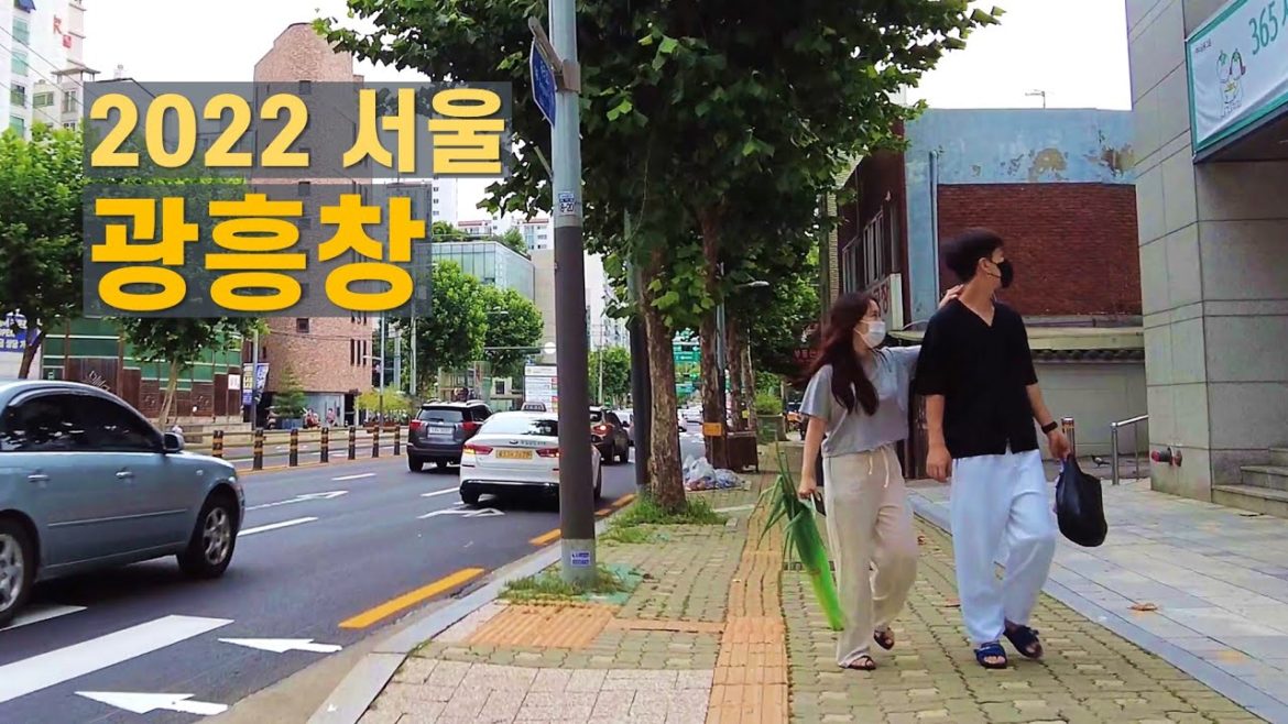 광흥창역 서강대교북단 동네 산책 Walk around Gwangheungchang stn. in Seoul 【4K】