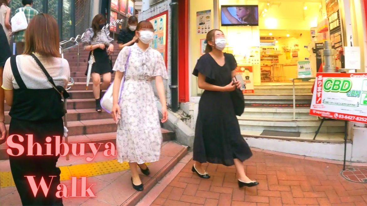 Shibuya Tokyo in Japan walking tour. 【4K ASMR】7.2022 Shibuya Tokyo in Japan walking tour. 【4K ASMR】7.2022
