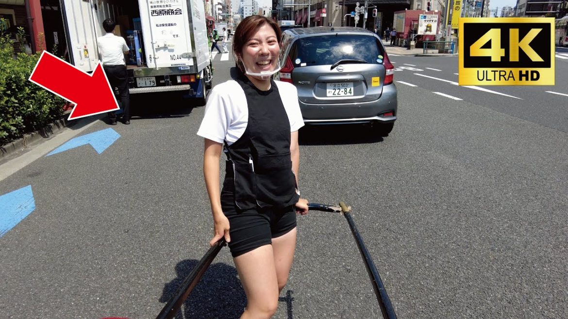 A cute Japanese girl Mii-chan guided me around Asakusa by rickshaw | Rickshaw in Asakusa, Tokyo