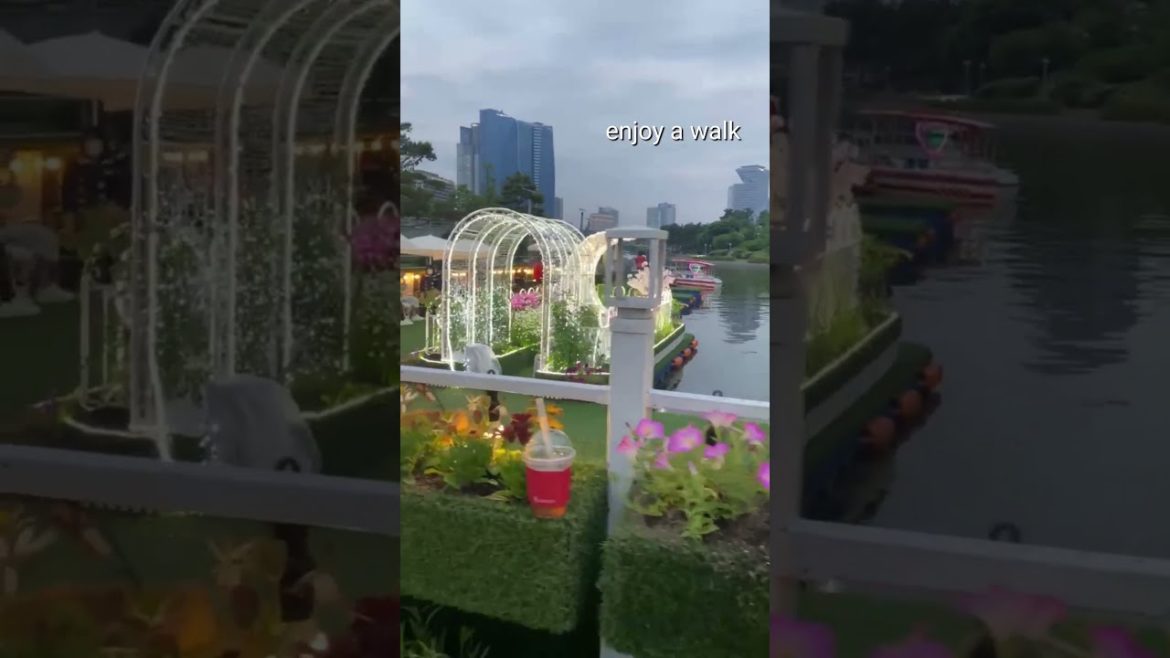 TRAVEL KOREA VLOG | Songdo Central Park, Incheon Walking 인천 송도센트럴파크 야경 걷기 워킹 투어 松島中央公園 #korea