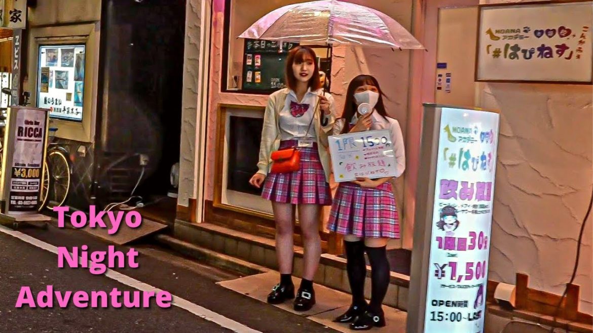 Tokyo's Bustling Nightlife In its Anime Town