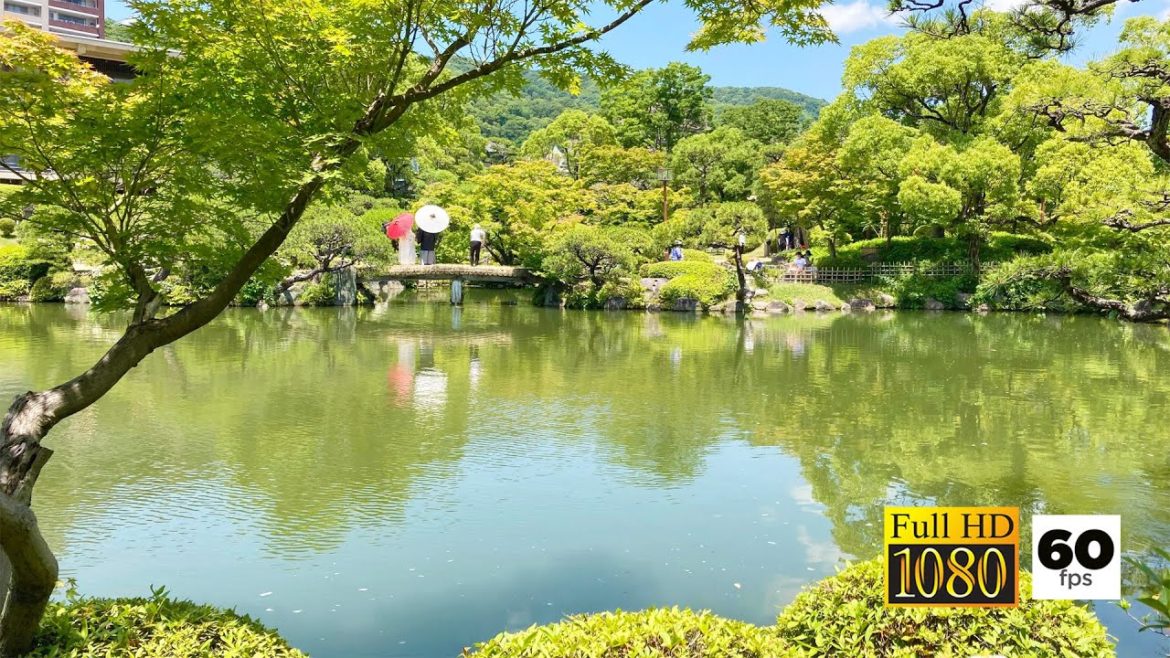 JAPAN TRAVEL | Sorakuen Garden in summer, popular garden for weddings and pre-wedding photos in Kobe