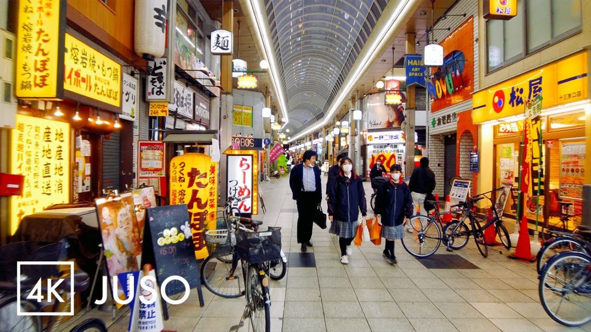 Seeking around West of Juso, Osaka 大阪十三- Japan Walking Tour | 4K with Binaural Audio Seeking around West of Juso, Osaka 大阪十三- Japan Walking Tour | 4K with Binaural Audio