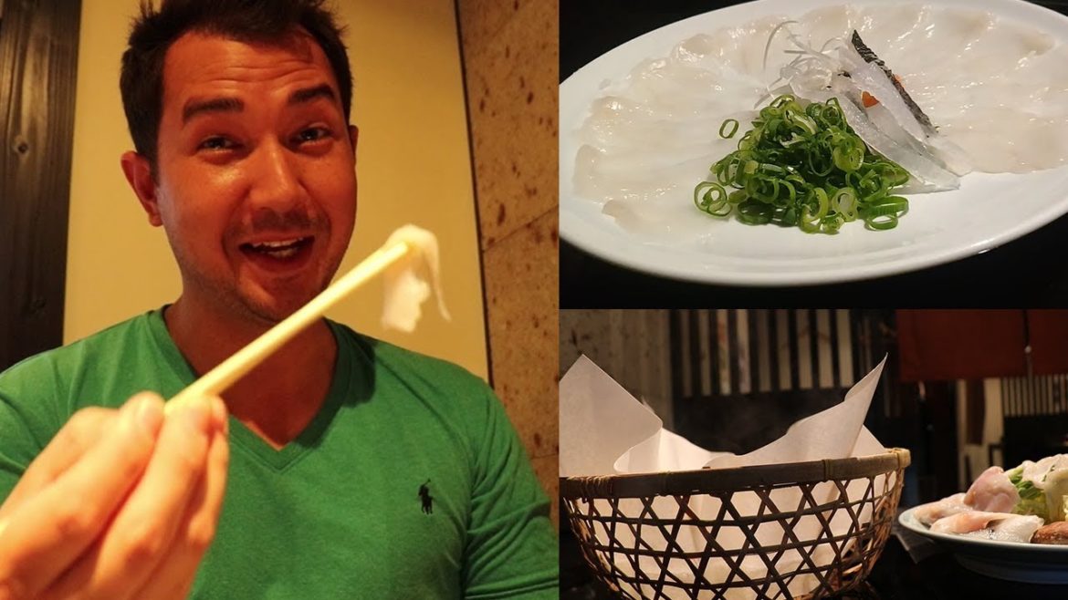 Eating Fugu Fish (Pufferfish) in Japan Eating Fugu Fish (Pufferfish) in Japan