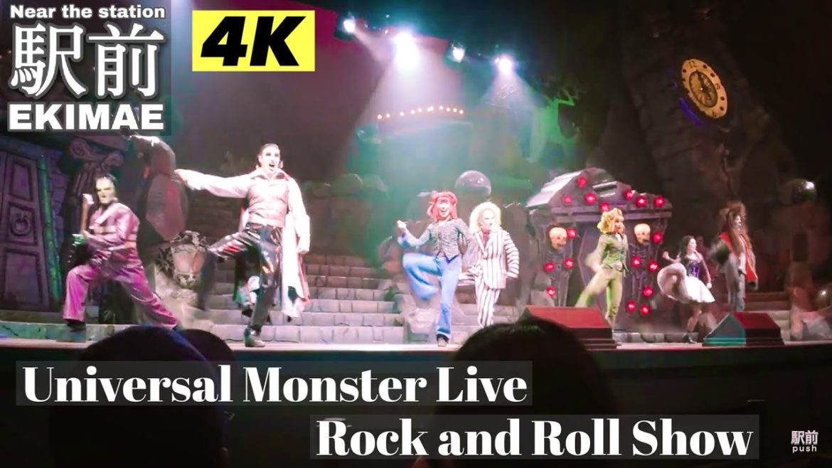 Universal Monster Live Rock and Roll Show【4K】ASMR ｜ユニバーサル・モンスター・ライブ・ロックンロール・ショー｜USJ walking tour