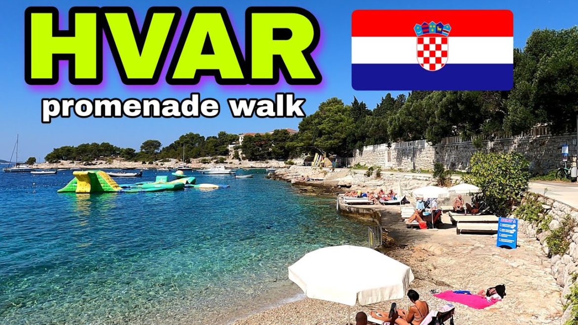 Promenade walk in this BEAUTIFUL island  of Hvar in Croatia