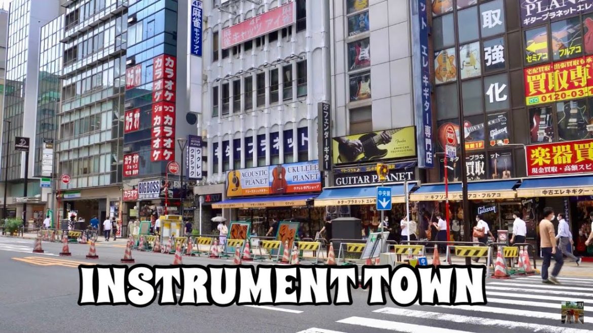 【🇯🇵4K】Town of musical instruments ~ Tokyo Ochanomizu ~ Japan travel【お茶の水】