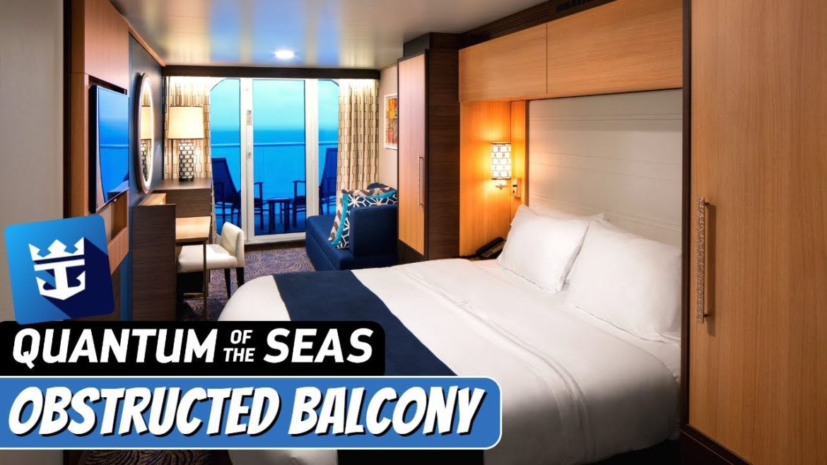 Quantum of the Seas | Obstructed Balcony Full Tour & Review 4K | Royal Caribbean Cruise Line