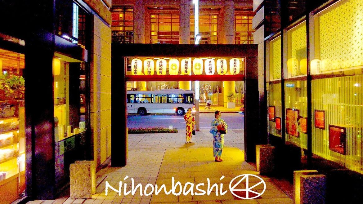 4K 夕暮れ日本橋 散歩 2022年8月 東京