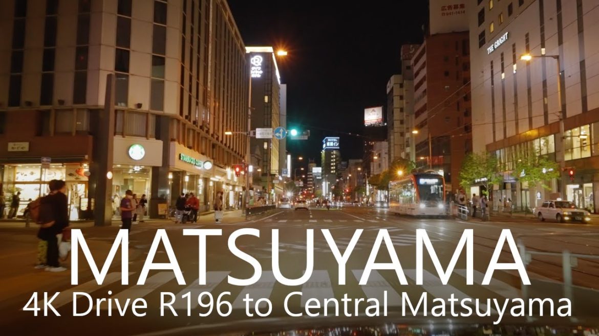 4K Night Drive R196 to Central Matsuyama City, Ehime 4K Night Drive R196 to Central Matsuyama City, Ehime