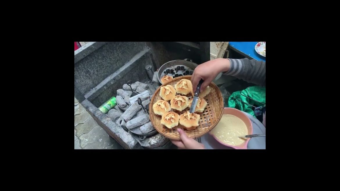 Egg cake | Cambodian street food | Eatingdance #short