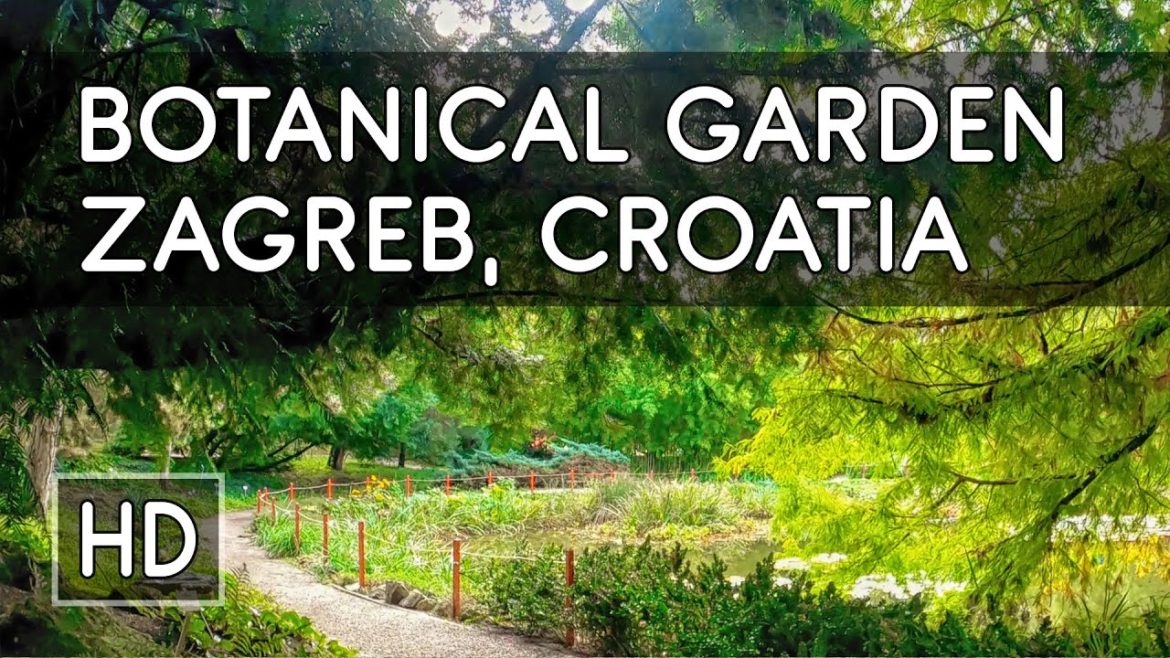 Walking Tour: Lovely 19th Century Botanical Garden - Zagreb, Croatia - HD Virtual Travel