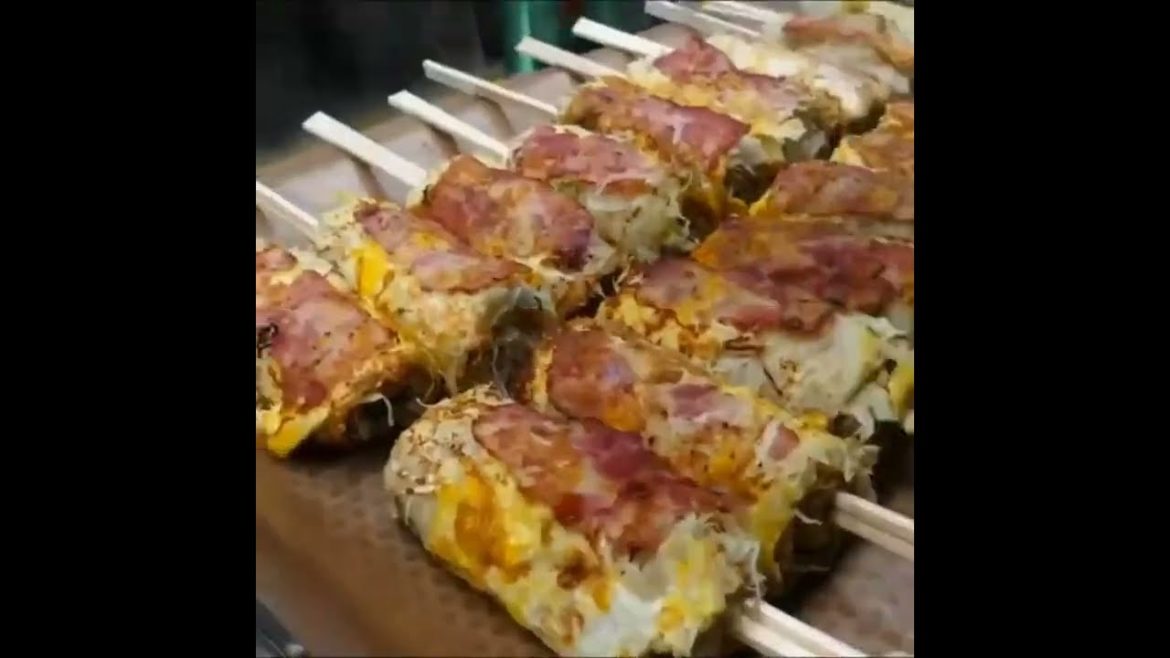 Korean Street Food, Japanese Style Egg Cheese Roll Pancake 😋😋😋