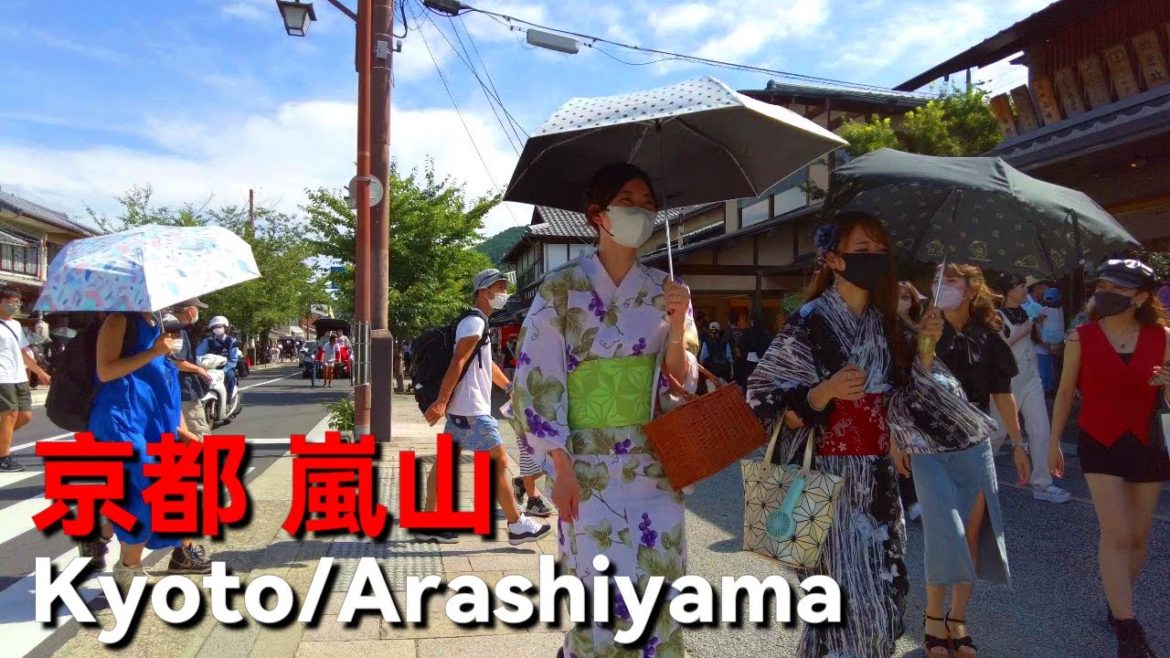 Japan Walking | Walking in Arashiyama, Kyoto in summer.