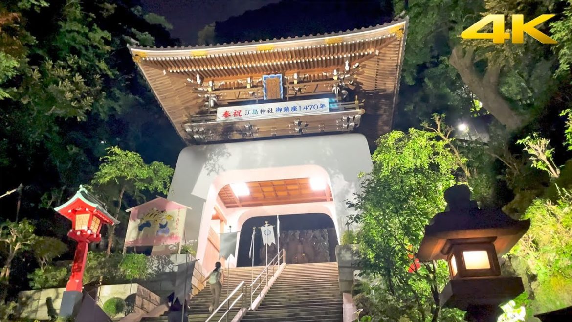 🇯🇵 Night Summer Walk - Enoshima Island | 2022・4K