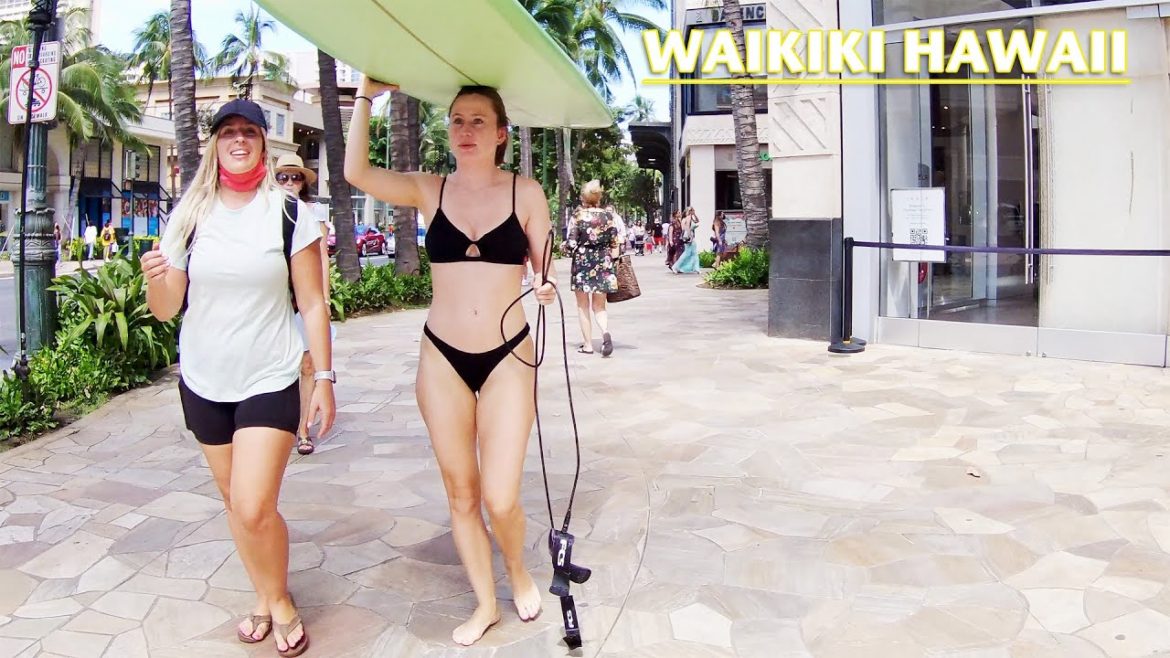[4K] WAIKIKI HAWAII | Walking Tour in Honolulu, Oahu Island (Ep. 112)