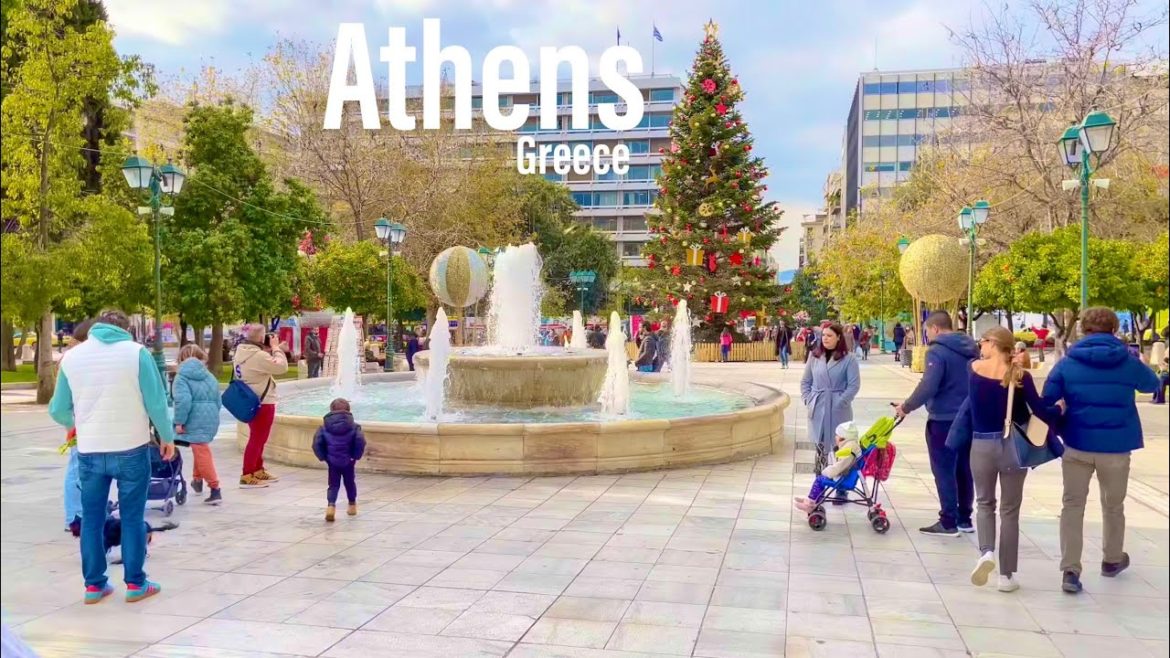 Athens, Greece 🇬🇷 - Winter 2022 - 4K-HDR Walking Tour (▶2Hours)