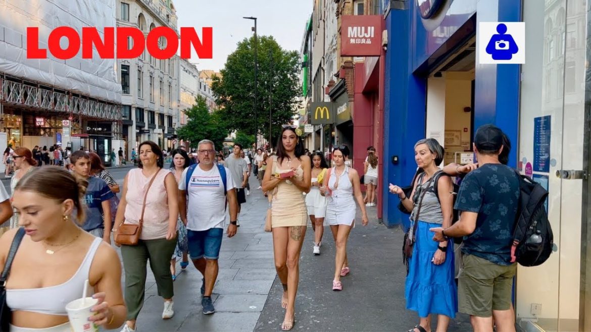 London Summer Walk 🇬🇧 Selfridges, OXFORD STREET  to Tottenham Court Road | London walking tour 4K.
