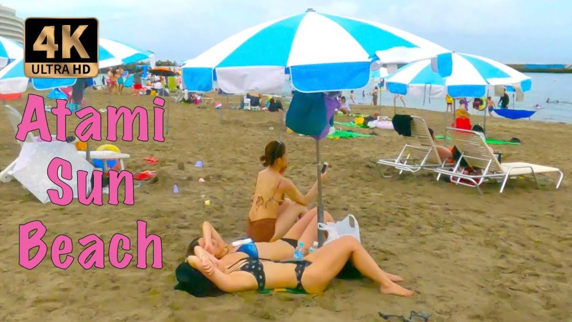 🇯🇵 Very NICE Beach and BEAUTIFUL people at ATAMI Sun Beach ⎡ 4K ⎦ 🇯🇵 Very NICE Beach and BEAUTIFUL people at ATAMI Sun Beach ⎡ 4K ⎦