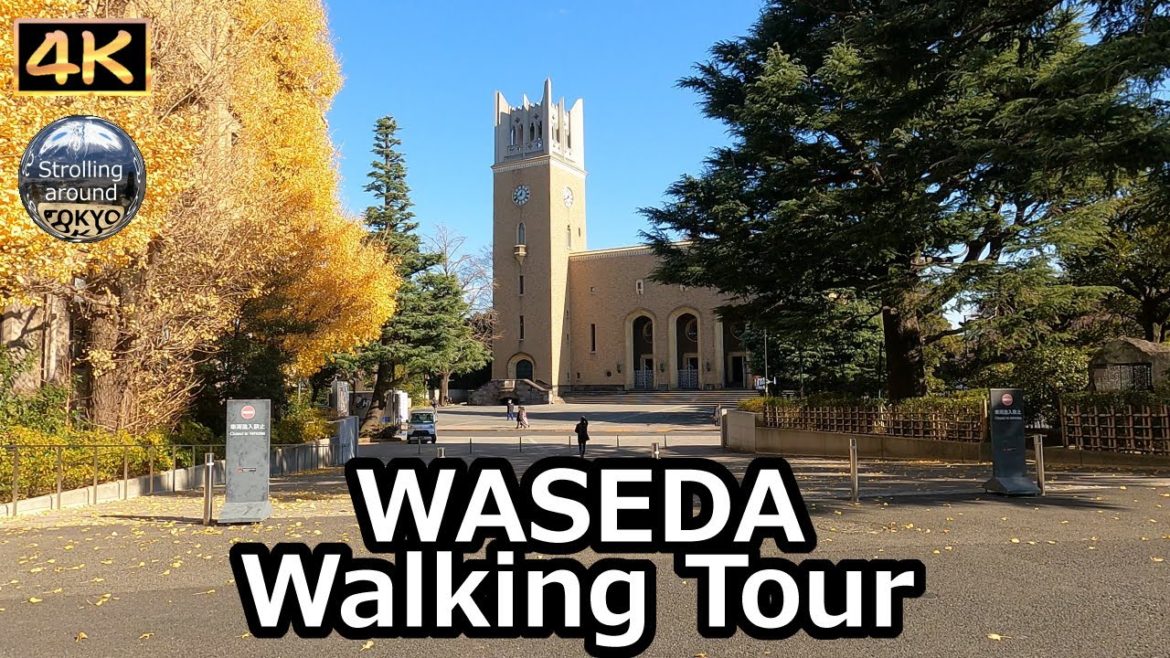 WASEDA Walking Tour - 4K Tokyo Japan