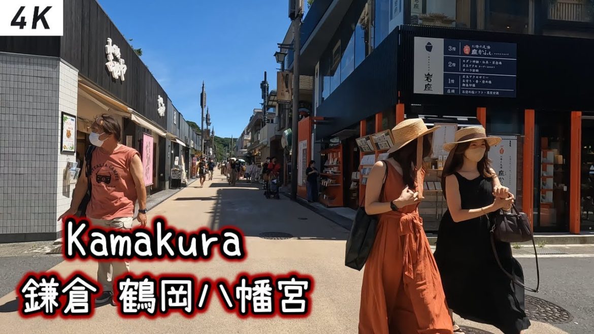 Walk in Kamakura,鎌倉 鶴岡八幡宮,Near tokyo【4K 60fps】