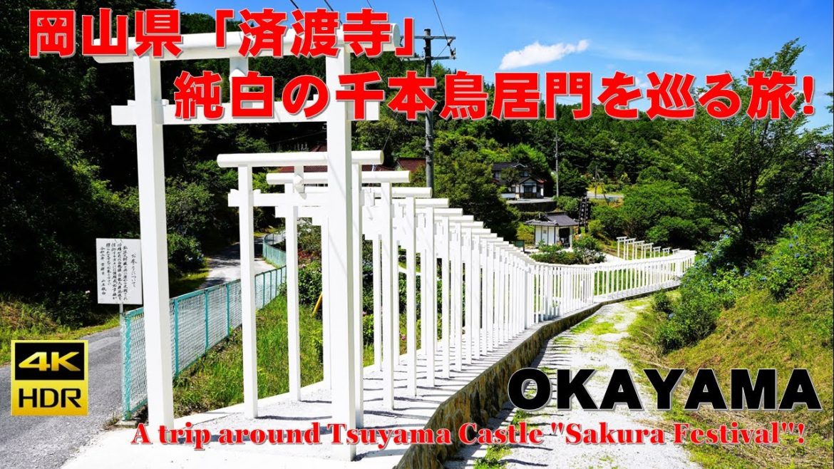 （４Ｋ）済渡寺：純白の千本鳥居門を巡る旅！（ナレーション解説！）
